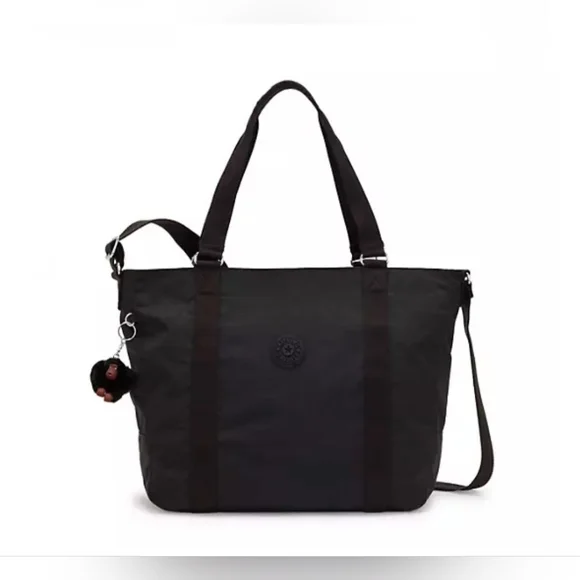 KIPLING BAG TOTE BAG BLACK LARGE NEW ADARA - Picture 3 of 14
